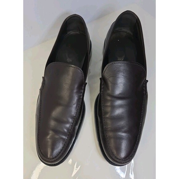 TOD’S Leather Slip-on Loafers Burgundy Oxblood Sz 11.5 Made In Italy, MSRP $700+ - Picture 9 of 16